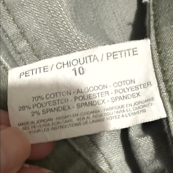 Gloria Vanderbilt Y2K Lace-Up Crop Capri Jeans 10P – Green - Picture 7 of 8